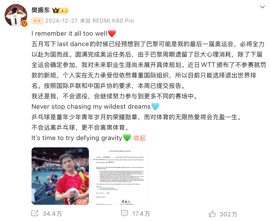乐鱼官方网站-输了球的樊振东,有了活人感